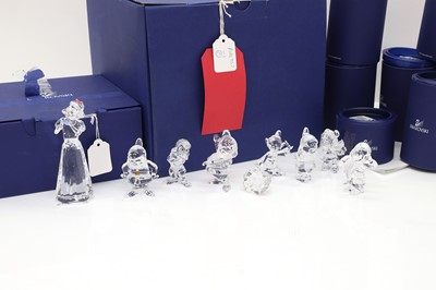 Lot 151 - A Swarovski crystal Walt Disney Snow White group