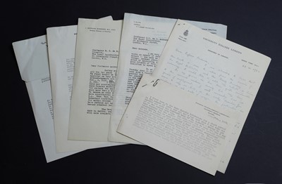 Lot 322 - X-Ray: Signed letters sent to Andrade about the retirement of Mr. Smith
