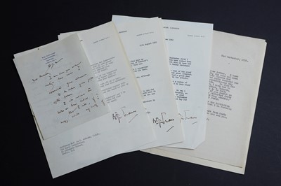 Lot 336 - Manuscript & letters About William RAMSAY: 1- ANDRADE