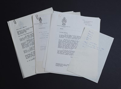 Lot 337 - Manchester University related letters: COOPER, Sir William Mansfield
