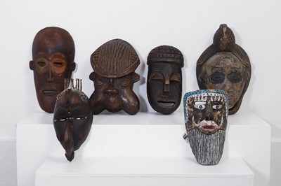 Lot 205 - A group of tribal masks