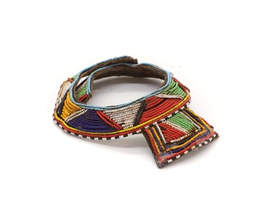 Lot 305 - A Zulu beadwork collar