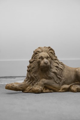 Lot 551 - A pair of Lion and Unicorn lead wall plaques