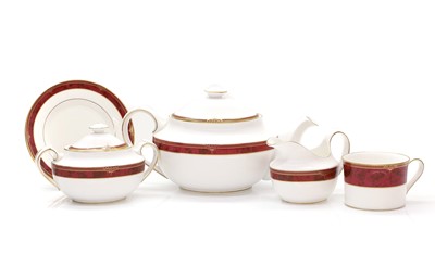 Lot 104 - A Spode Bordeaux pattern tea service