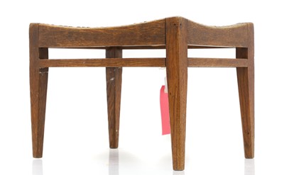 Lot 501 - An Arthur Simpson Arts and Crafts oak stool
