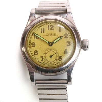 Lot 1308 - A stainless steel Oyster Junior Sport mechanical bracelet watch
