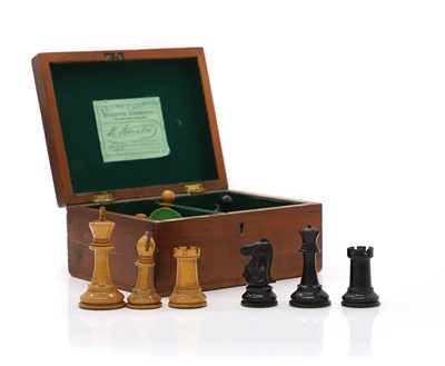 Lot 301 - A Jacques Staunton chess set