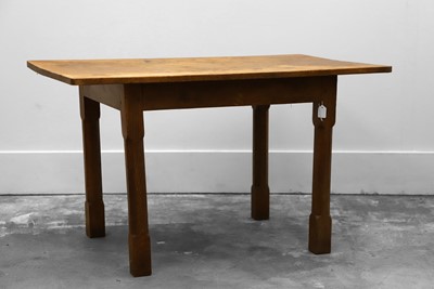 Lot 504 - An oak and elm Arts & Crafts table