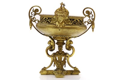 Lot 312 - A gilt-bronze planter