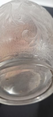 Lot 48 - An intaglio cut 'Rock Crystal' glass decanter