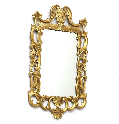 Lot 493 - A George III style giltwood wall mirror