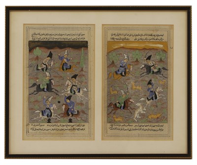 Lot 229 - Two Persian illustrated manuscripts
