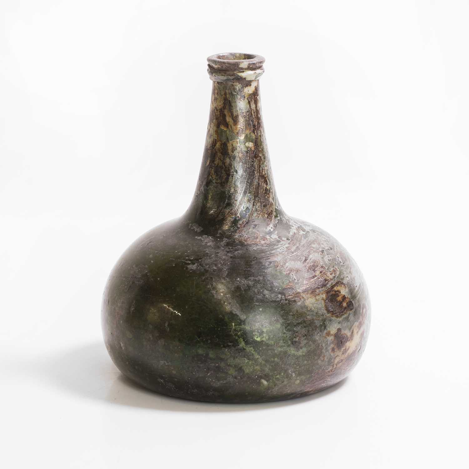 Lot 1 - An onion-shaped wine bottle