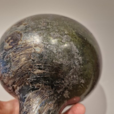 Lot 1 - An onion-shaped wine bottle