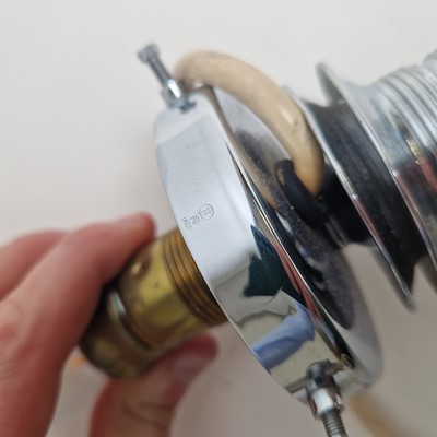 Lot 71 - A WMF Ikora glass lamp