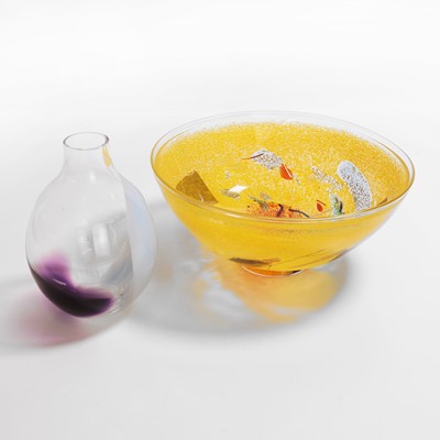 Lot 207 - Two Kosta Boda glass items