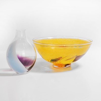 Lot 207 - Two Kosta Boda glass items
