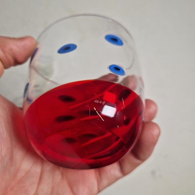 Lot 178 - A group of three Carlo Moretti glass tumblers