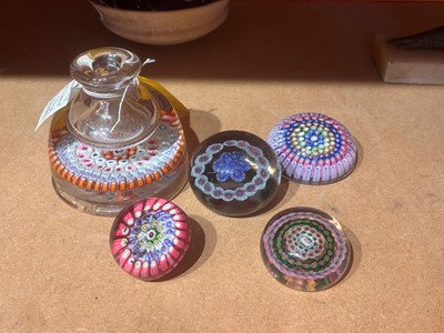 Lot 167 - A group of Old English type paperweights