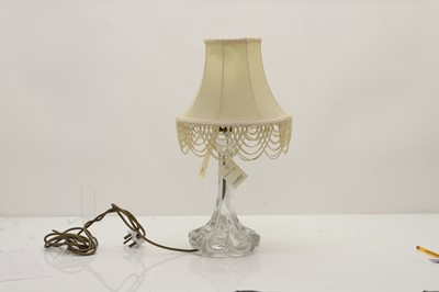 Lot 159 - A Baccarat moulded glass lamp