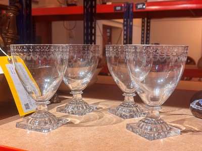 Lot 169 - A set of eleven glass rummers