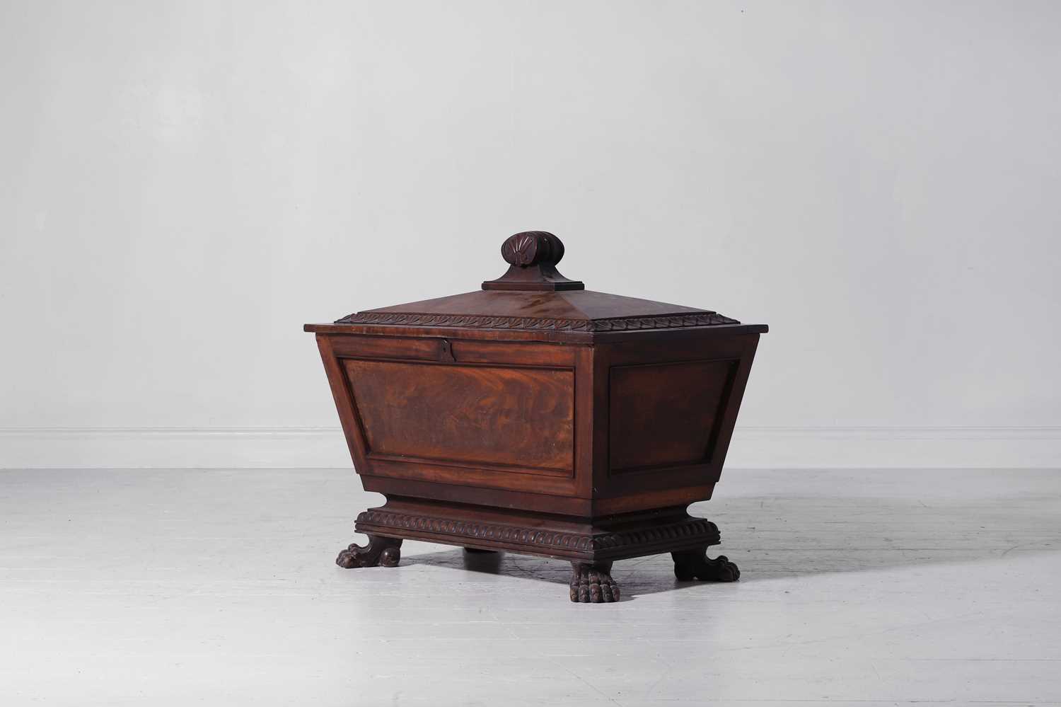 Lot 338 - A George IV mahogany wine cooler