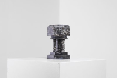 Lot 320 - A grand tour Devonian fossil marble model of a cistern