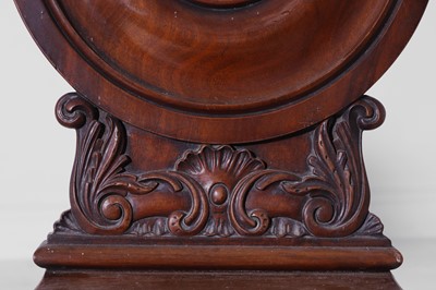 Lot 318 - A pair of Regency mahogany hall chairs