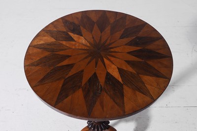 Lot 347 - A George IV maple and specimen wood occasional table
