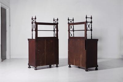 Lot 331 - A pair of Regency mahogany cupboards