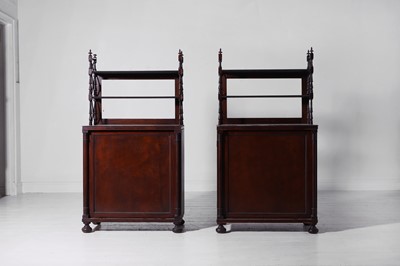 Lot 331 - A pair of Regency mahogany cupboards