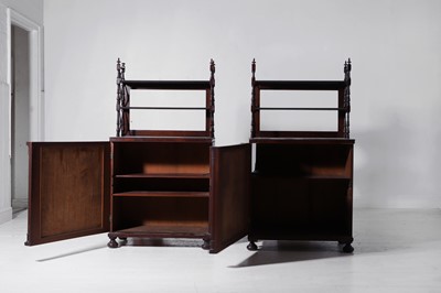 Lot 331 - A pair of Regency mahogany cupboards