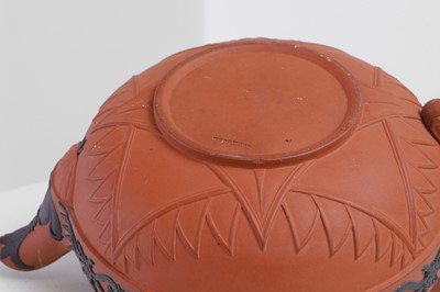 Lot 324 - A redware 'Battle of the Nile' teapot by Wedgwood