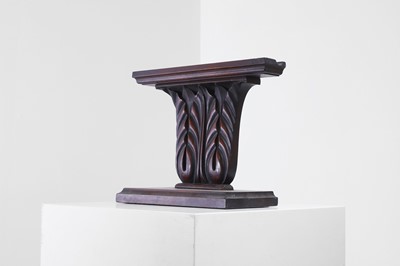Lot 374 - A William IV mahogany plate stand
