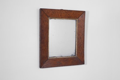 Lot 370 - A George IV solid maple wall mirror
