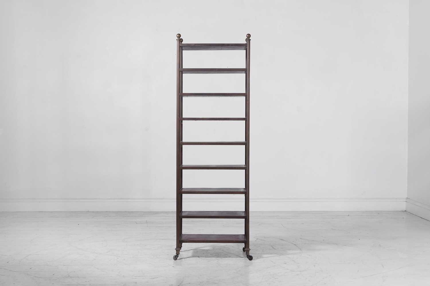 Lot 362 - A Regency-style mahogany and brass étagère