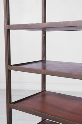 Lot 362 - A Regency-style mahogany and brass étagère