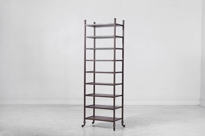 Lot 362 - A Regency-style mahogany and brass étagère