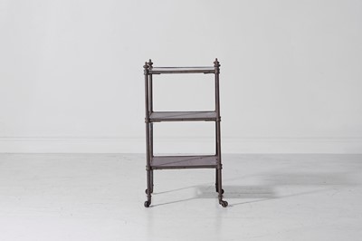 Lot 315 - A Regency-style rosewood and brass étagère