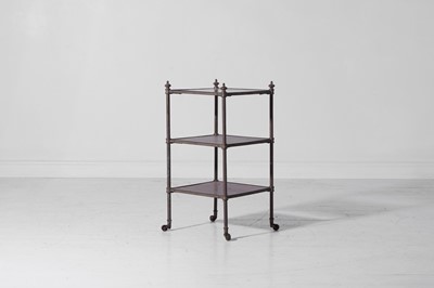 Lot 315 - A Regency-style rosewood and brass étagère