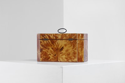 Lot 390 - A George III tortoiseshell and ivory tea caddy