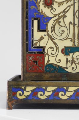 Lot 317 - A gilt-bronze and champlevé enamel jardinière on stand by Ferdinand Barbedienne