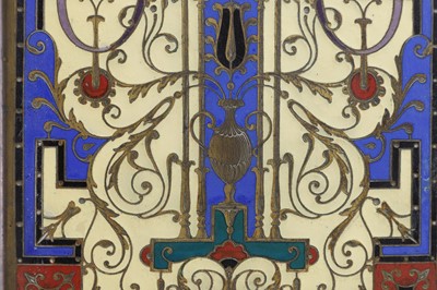 Lot 317 - A gilt-bronze and champlevé enamel jardinière on stand by Ferdinand Barbedienne