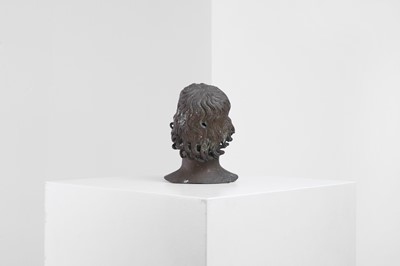 Lot 424 - A bronze bust of Mellephebe (the young Eros)