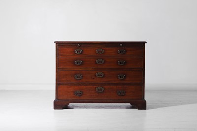 Lot A George III mahogany chest of drawers