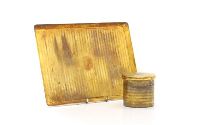 Lot 45 - A silver gilt jar and cover