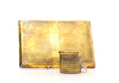 Lot 45 - A silver gilt jar and cover