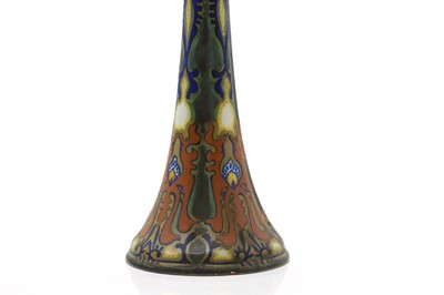 Lot 146 - A Gouda pottery lamp