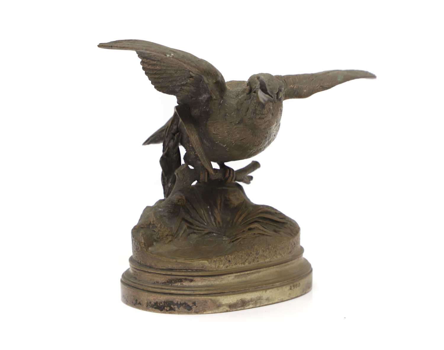 Lot 92 - A bronze kingfisher