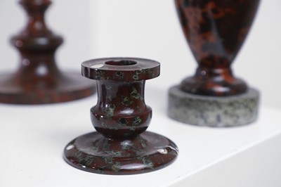 Lot 418 - A group of serpentine objects